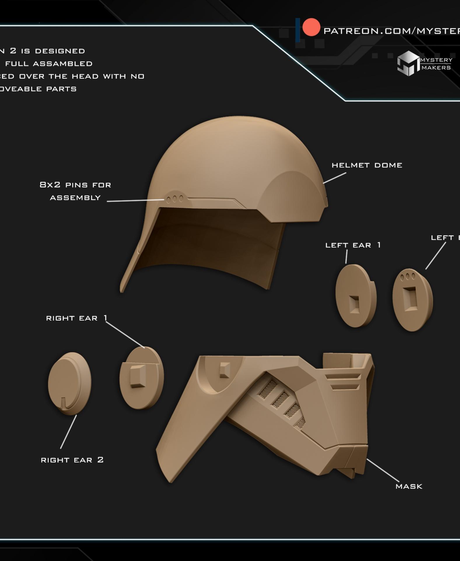 Second Sister helmet 3d model
