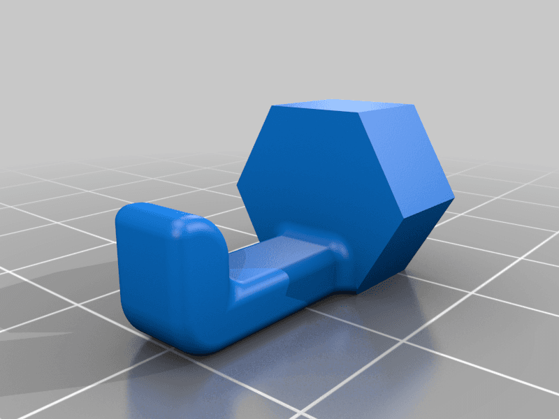 Small Hook for HSW (honeycomb storage wall) 3d model