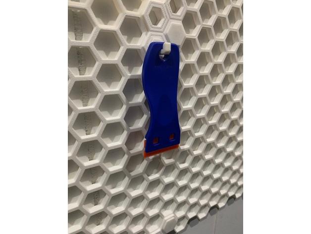 Small Hook for HSW (honeycomb storage wall) 3d model