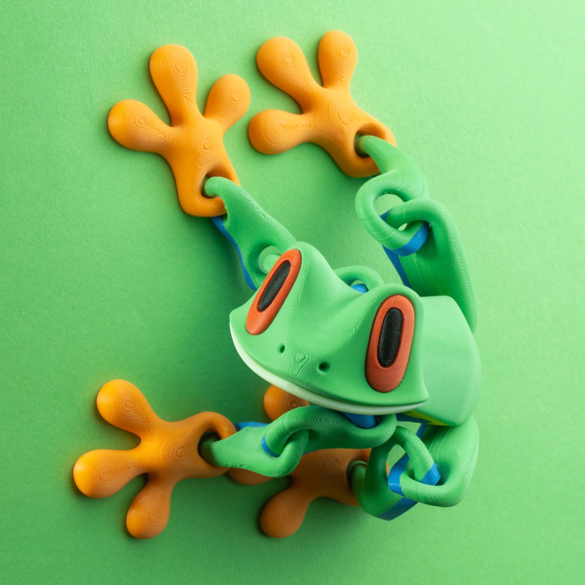 Blob Frog - Flexi Magnetic Fidget Art Toy 3d model