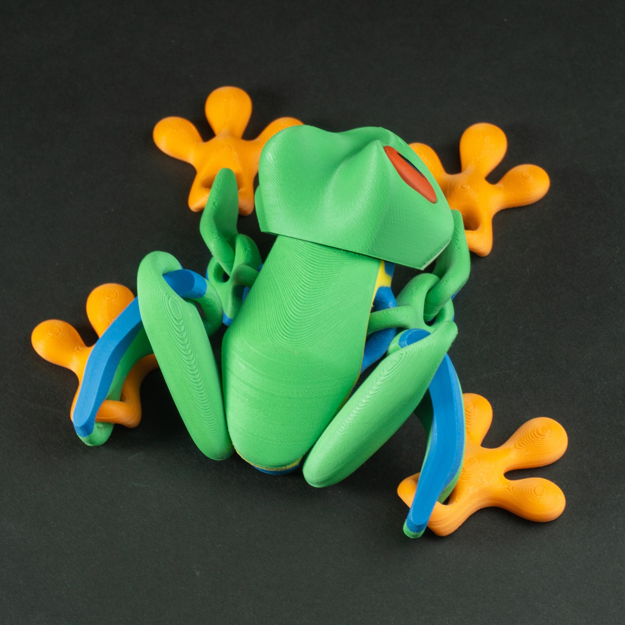 Blob Frog - Flexi Magnetic Fidget Art Toy 3d model