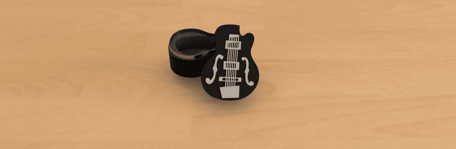 Pick Guitar holder #JuneTunes 3d model