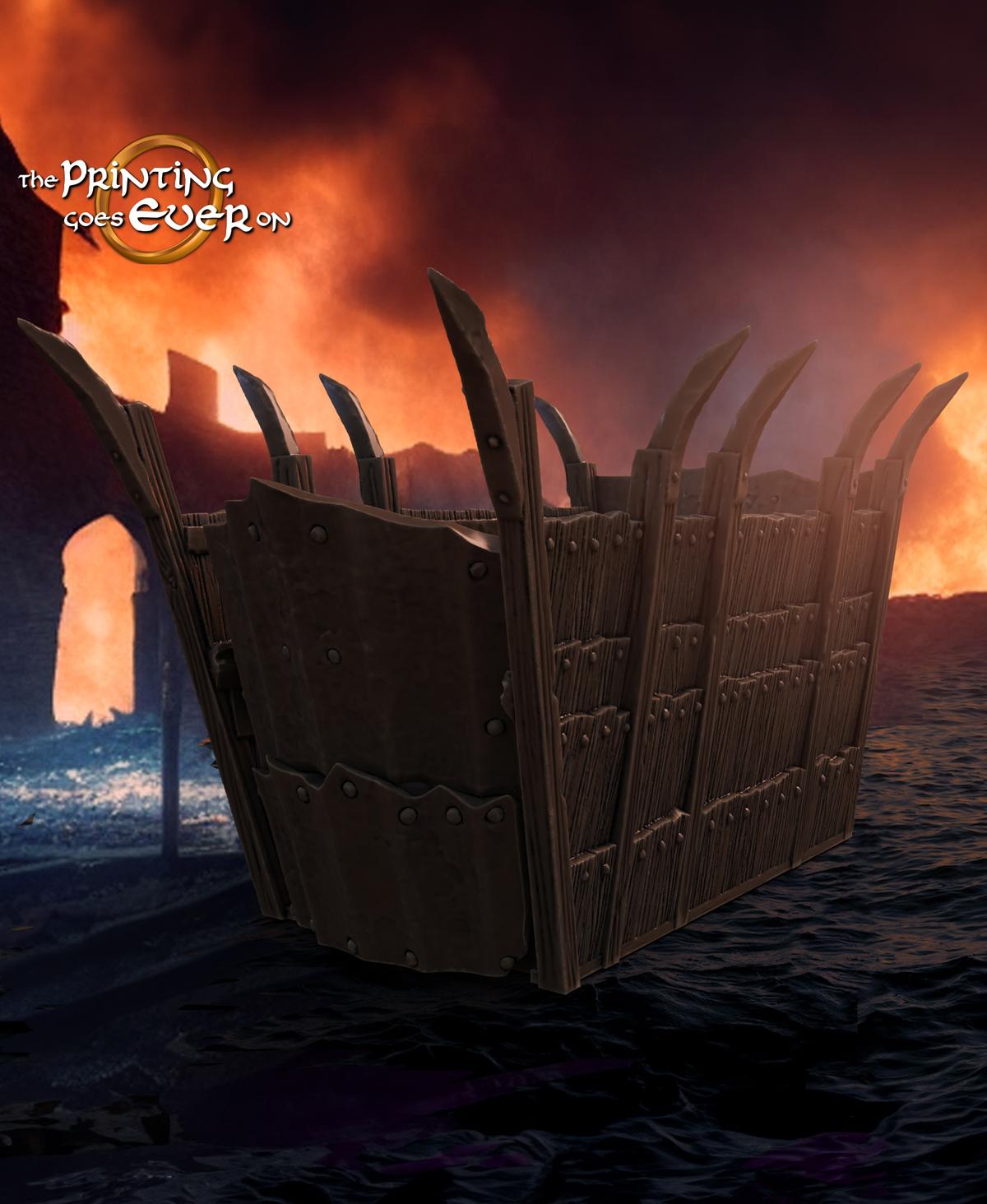 Orc Siege Rafts - Large and Small 3d model