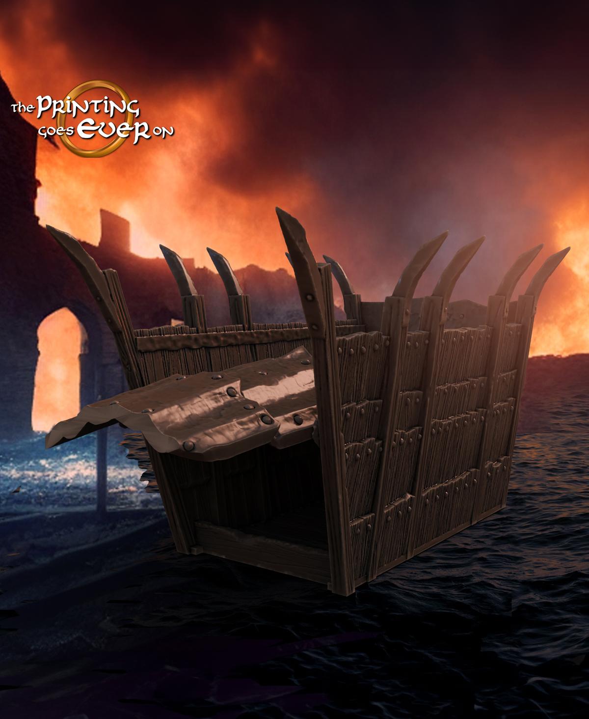 Orc Siege Rafts - Large and Small 3d model