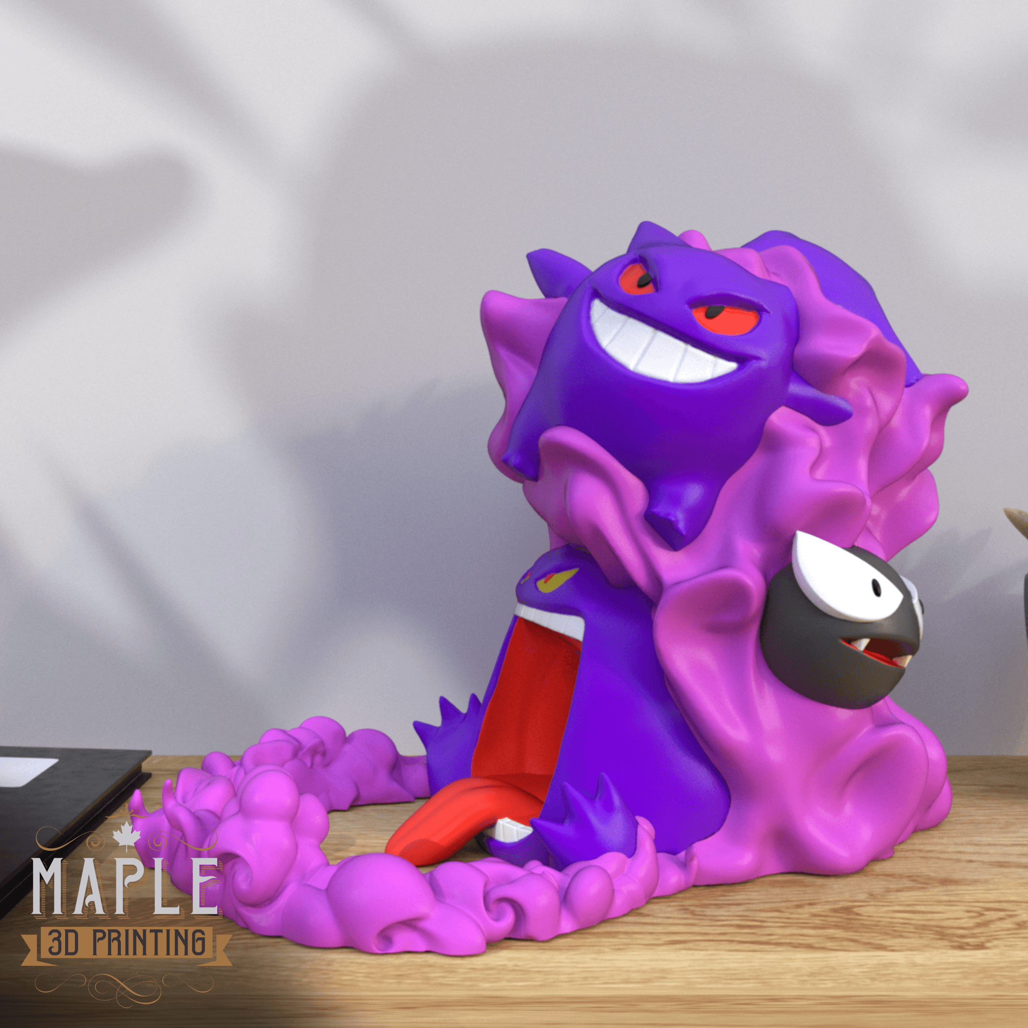 Gastly Evolution Dice Tower - Print in Place - Pokemon 3d model