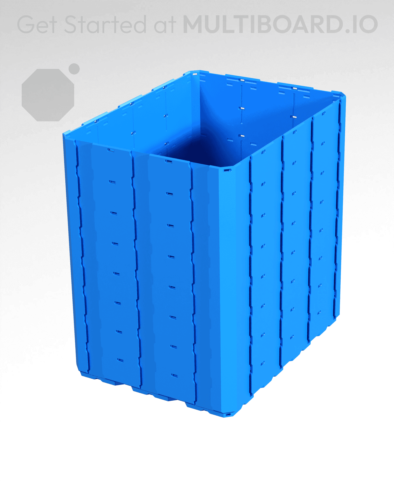 3x4x4 - Full Multipoint Rail - Multibin Shell 3d model