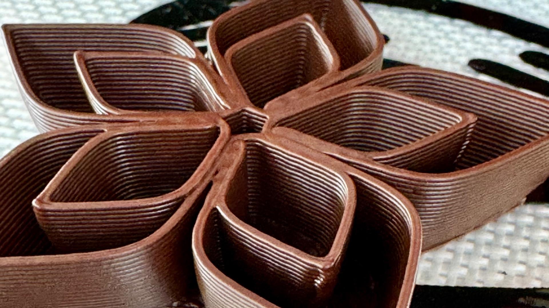 Chocolate Flowers - Excellent design for the Cocoa Press printer!  - 3d model