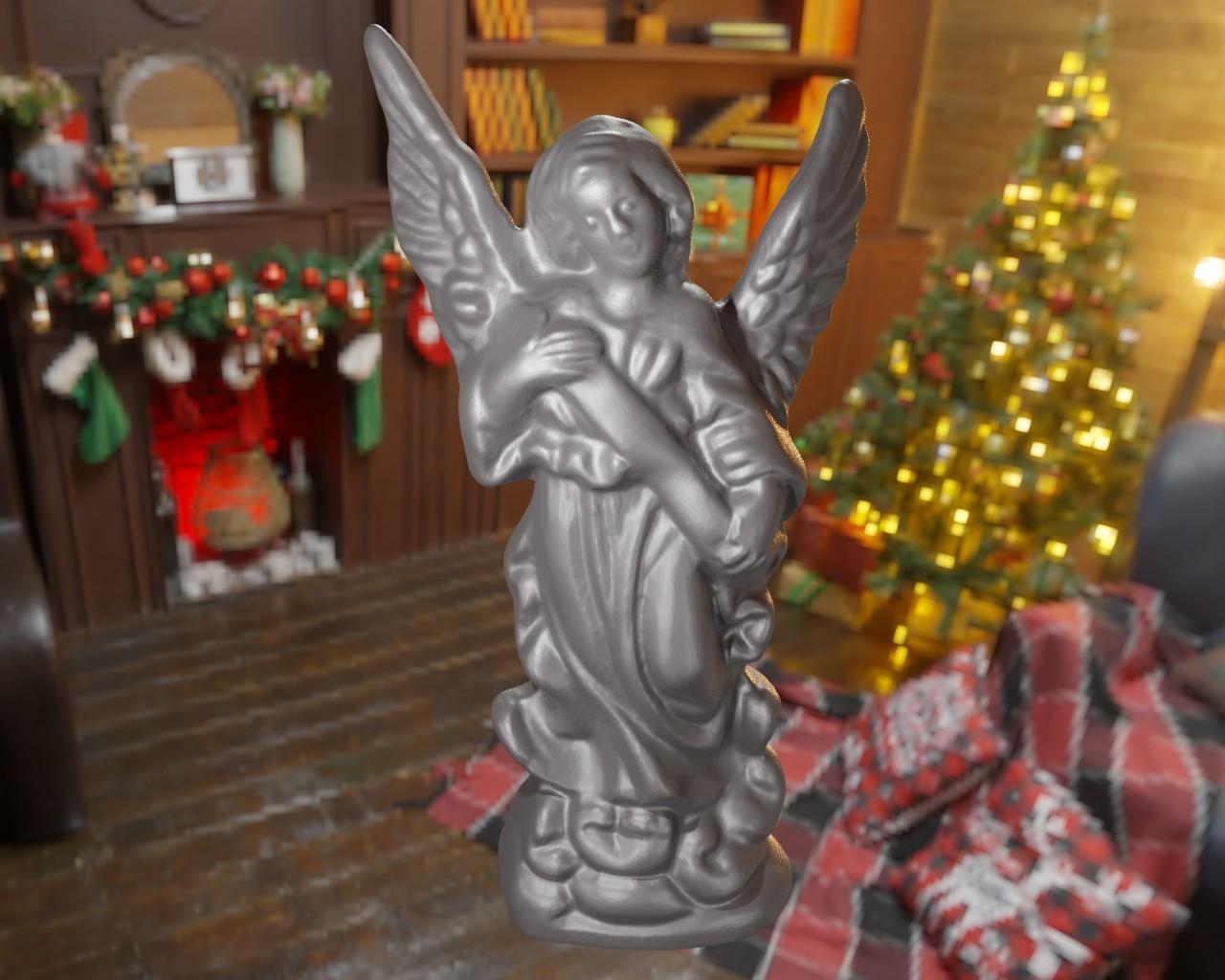 Christmas Angel Ornament 3d model