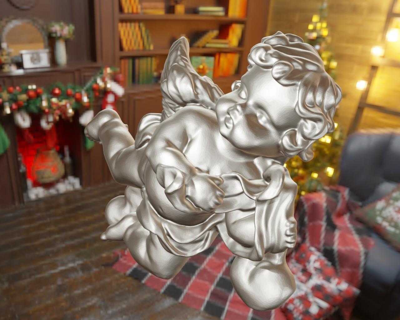 Christmas Angel Ornament 3d model