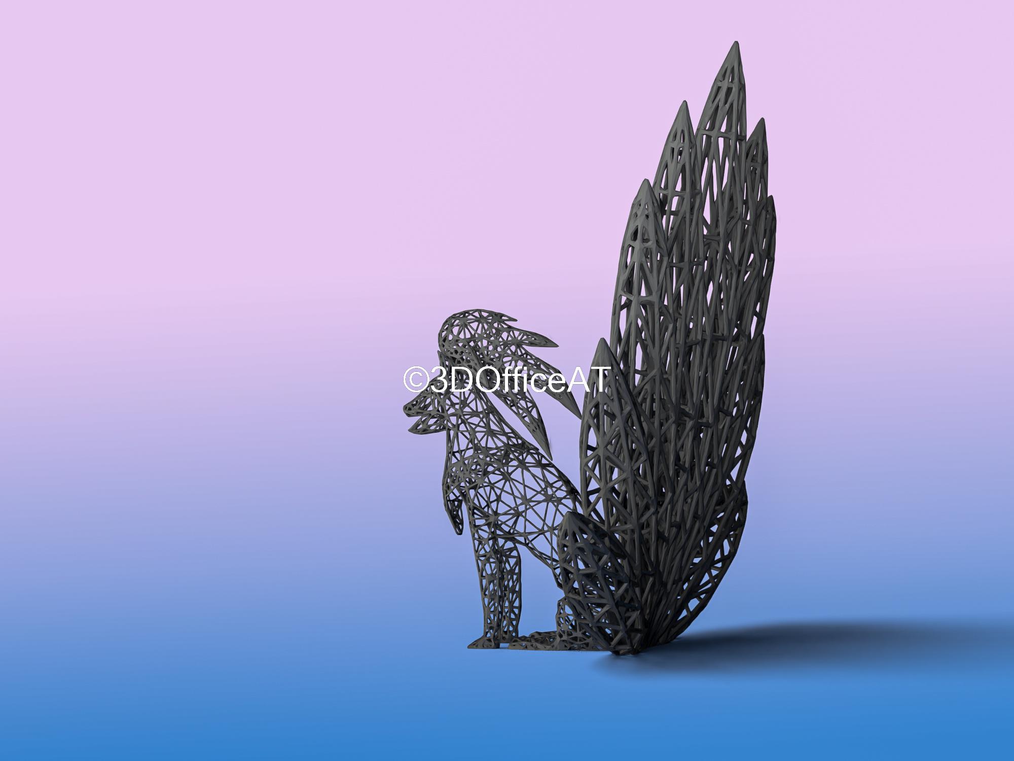 #038 Ninetales Pokemon Wiremon Figure 3d model