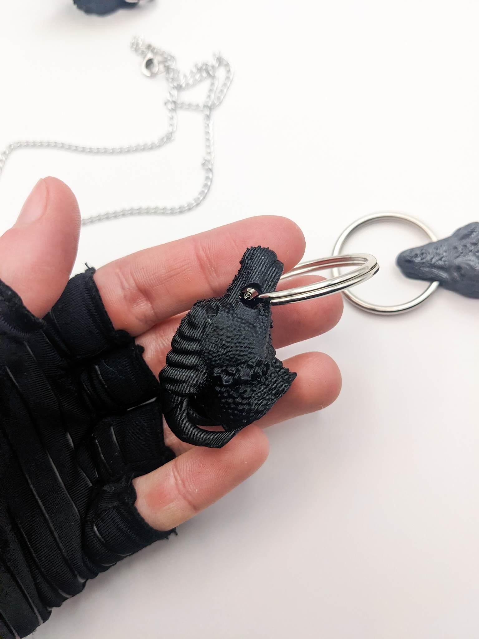 Dragon Head Keychain + Necklace 3d model