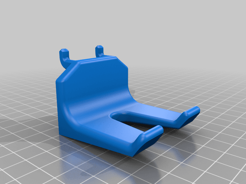 Pegboard game controller holder 3d model