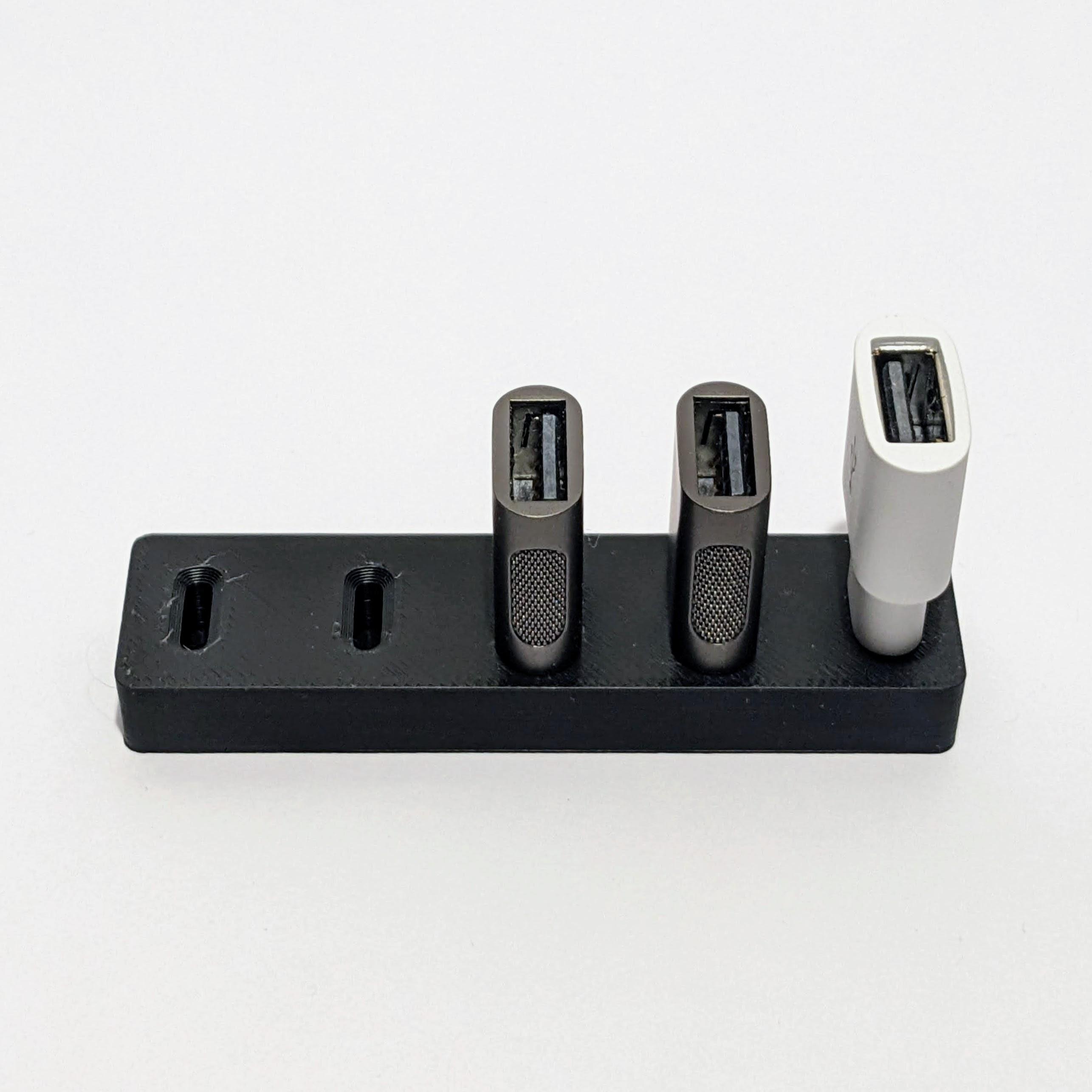 USB type C Holder Collection 3d model