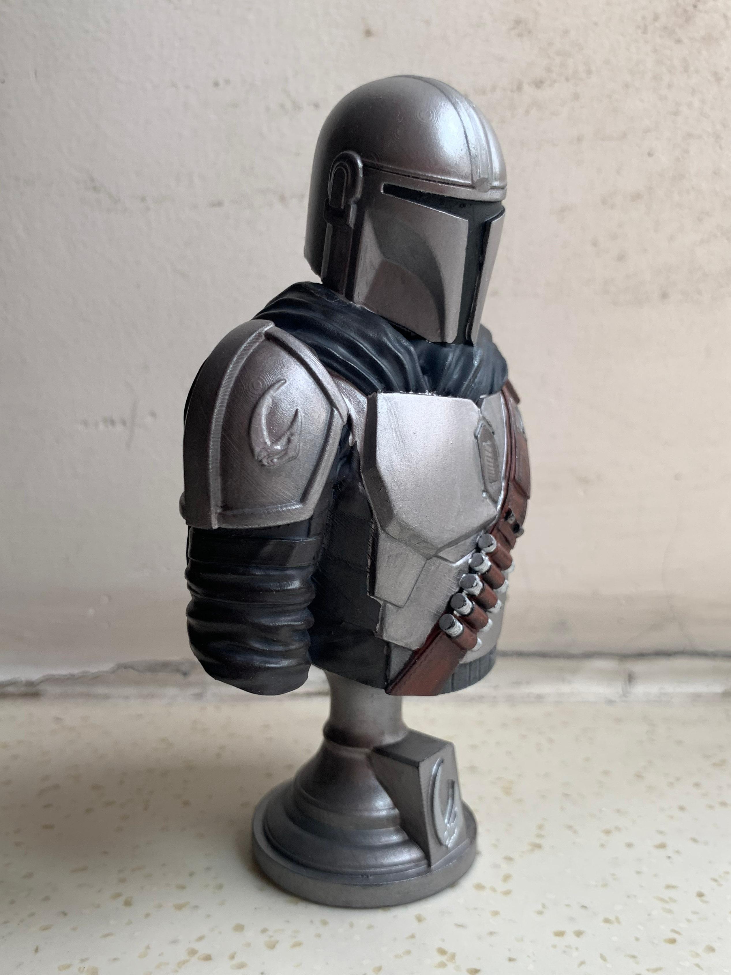 Mandalorian Bust- (Pre-Supported) 3d model