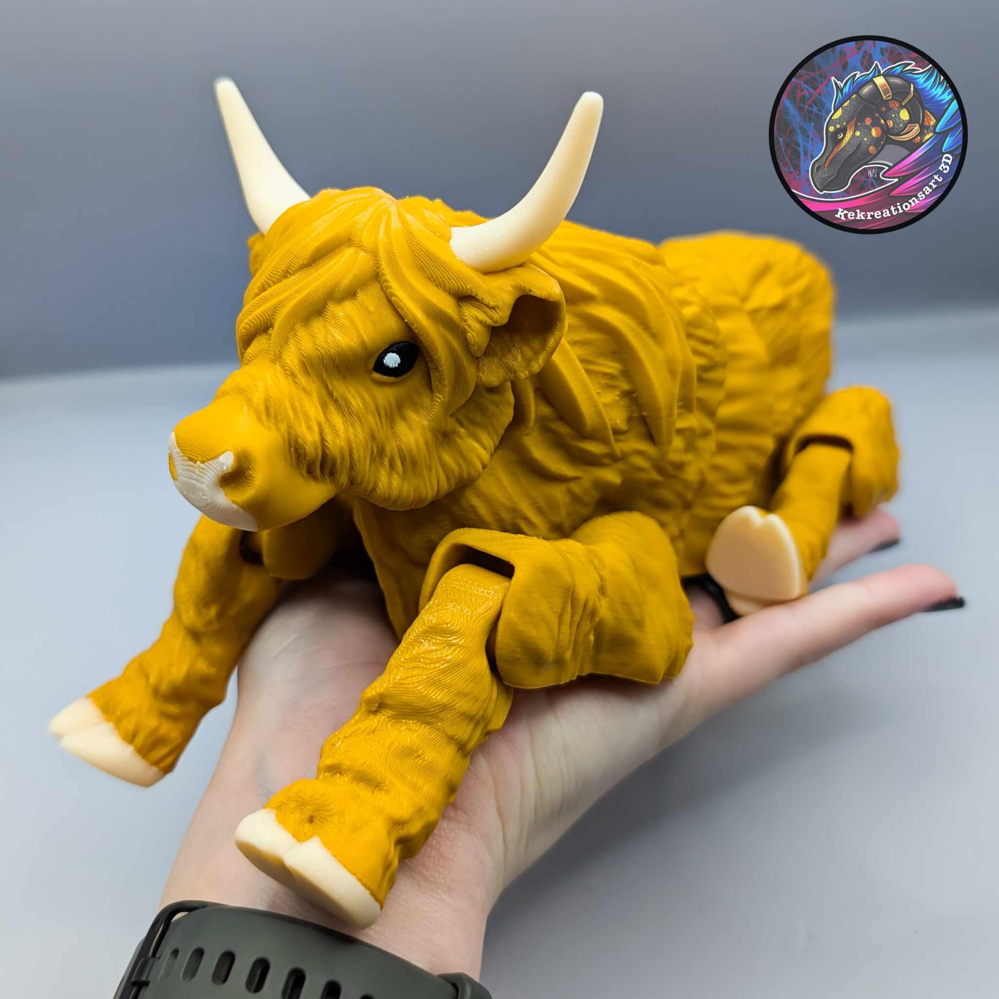 Flexi Highland Cow 3d model