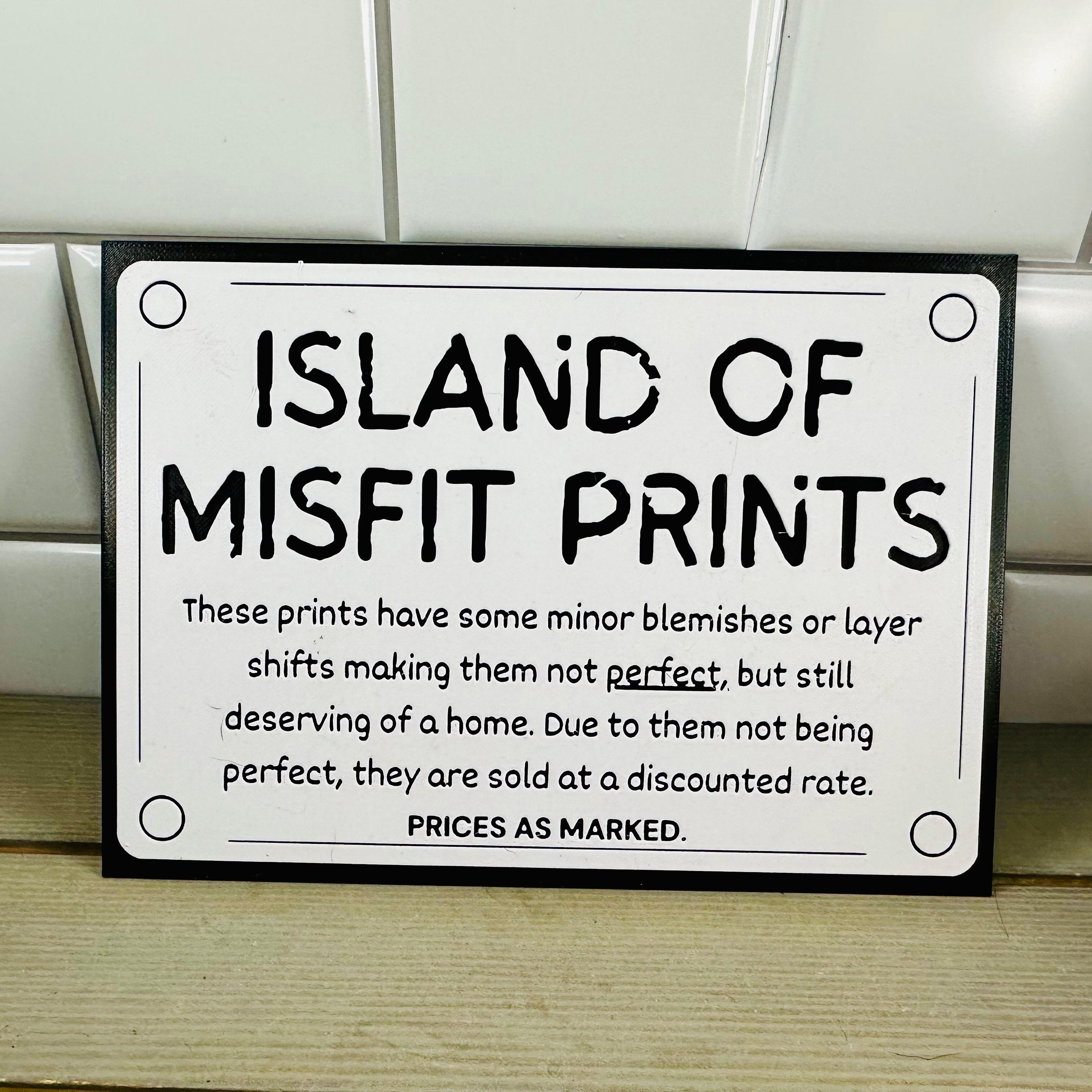 LFC Misfit Print Sign 3d model