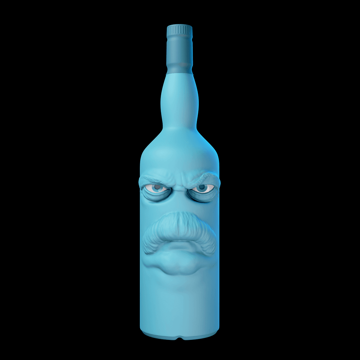 Ron Swanson Lagavulin bottle 3d model