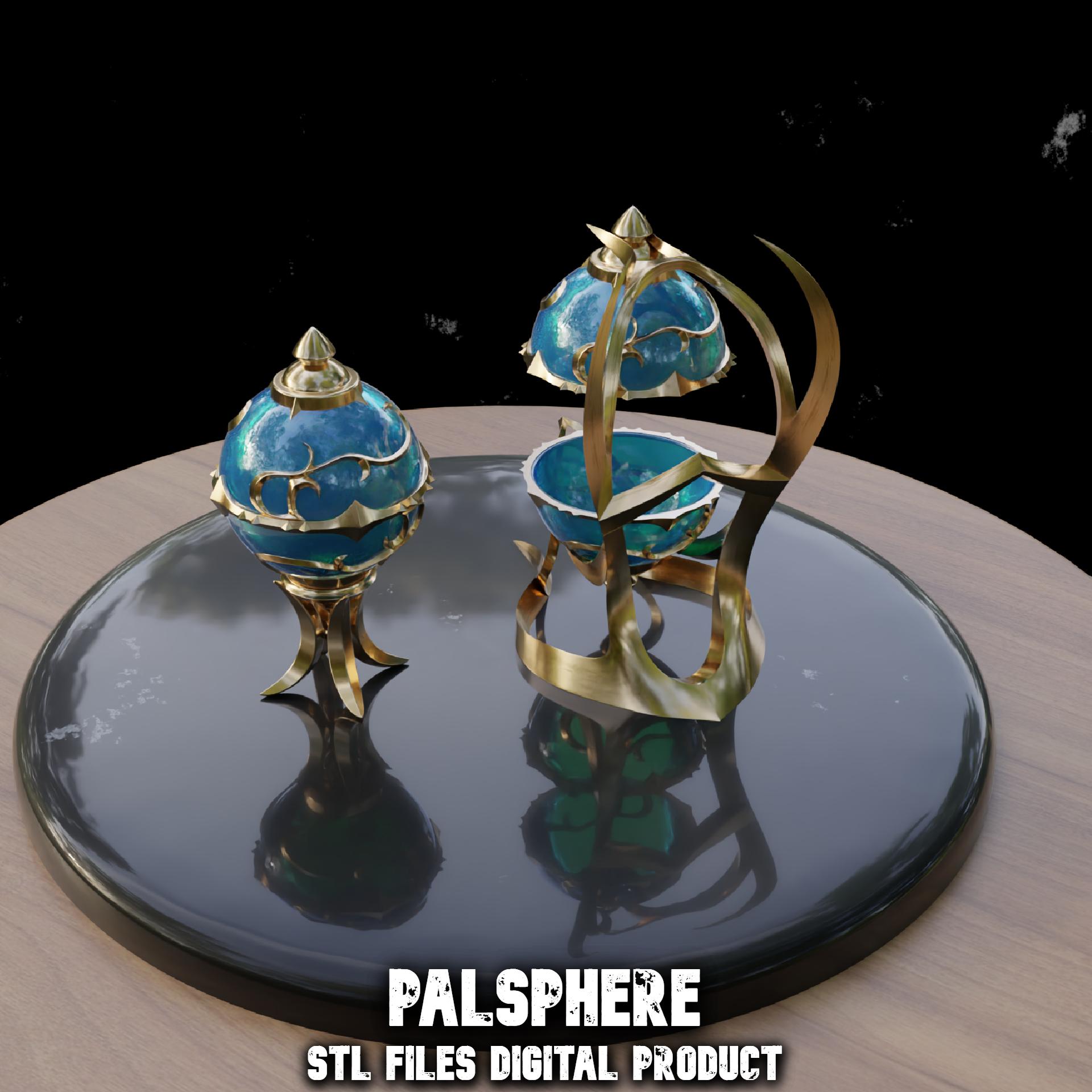 Palsphere with Stands Cosplay or Decoration Item 3d model