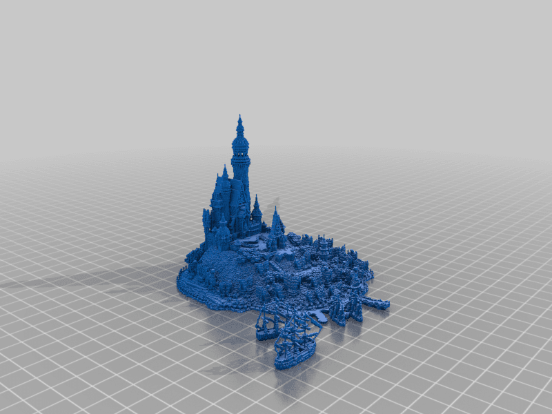 Minecraft Rapunzel Castle 3d model