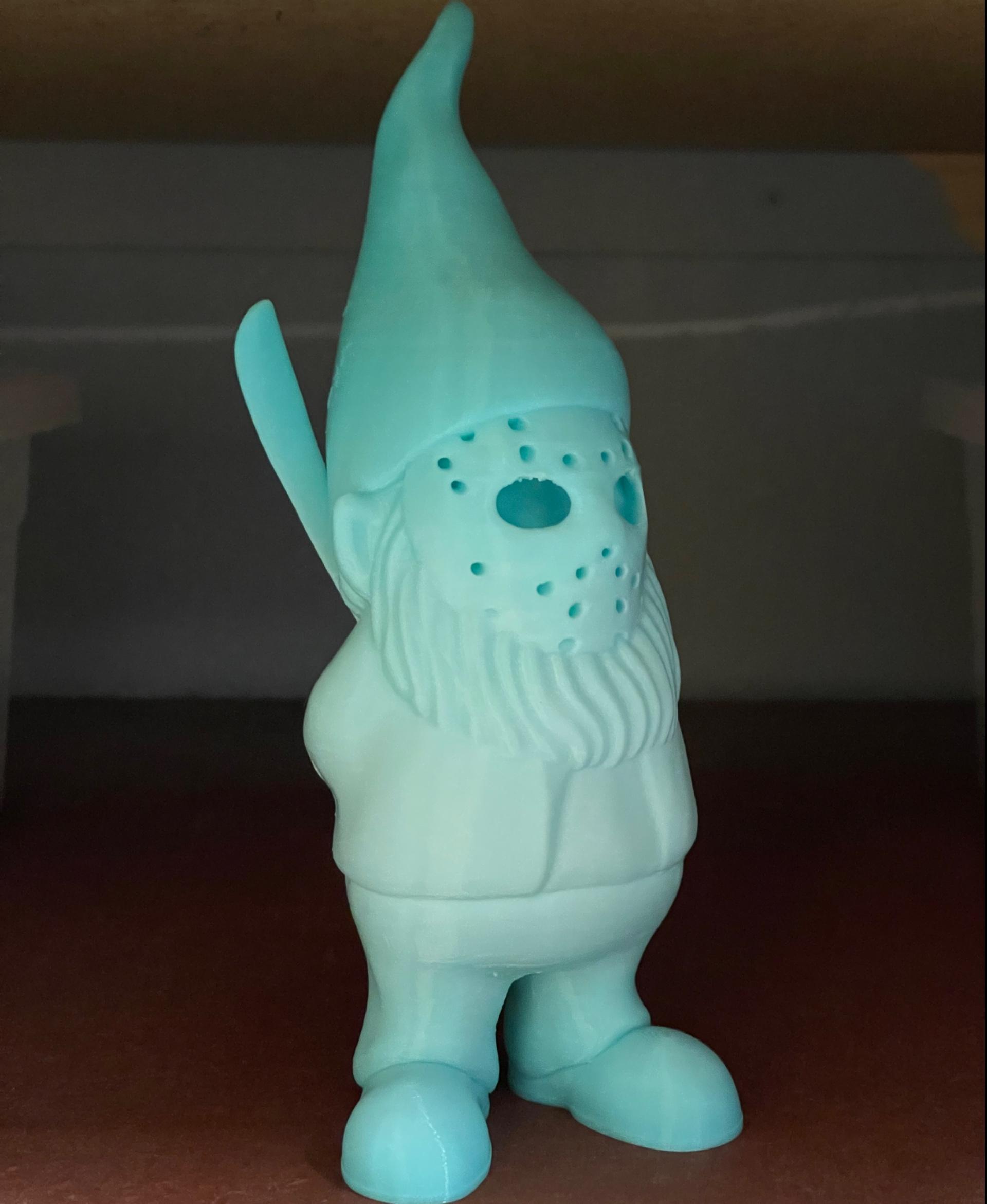 Murderous Gnome - Beautiful! IEMAI gradient blue PETG filament. - 3d model