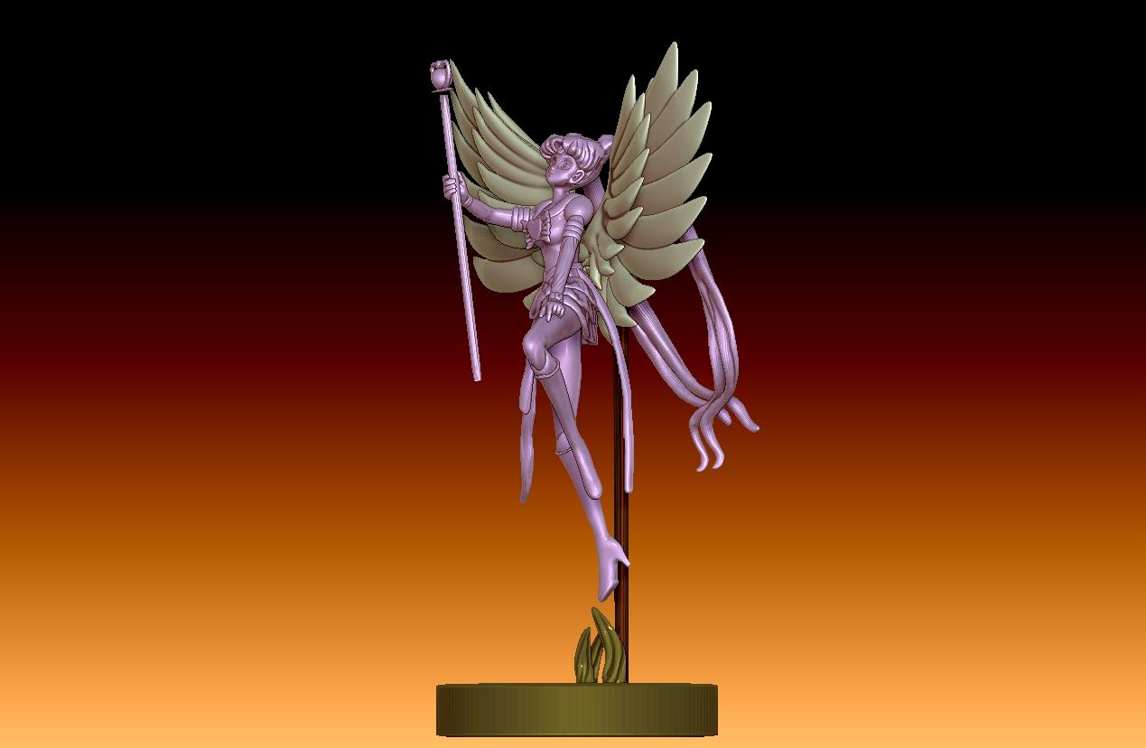 Sailor moon Fan art 3d model