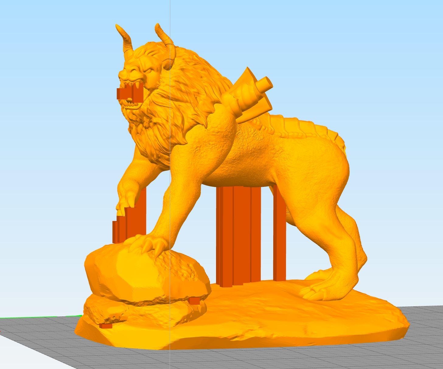 Manticore figure 3d model