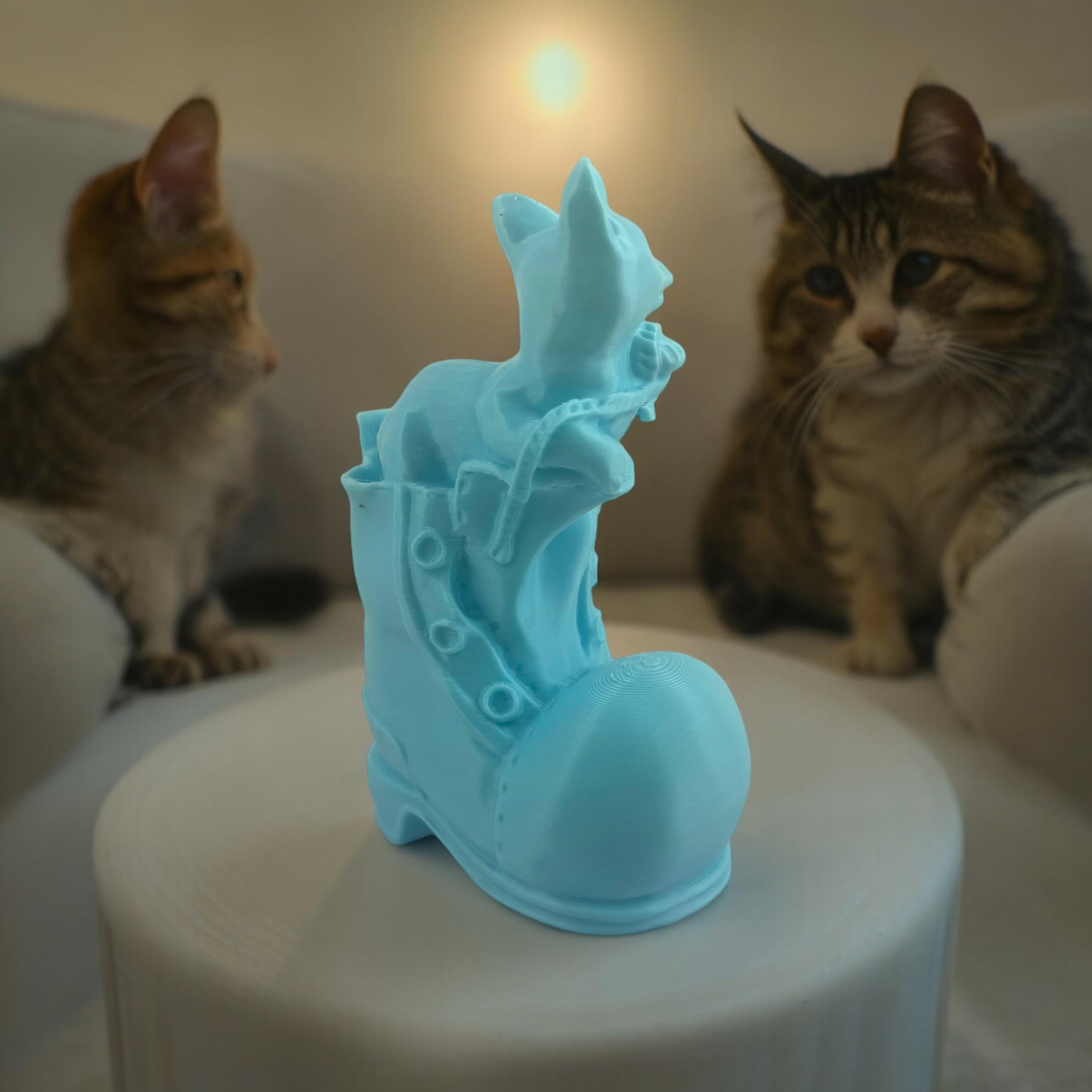 cat on boot new 3d model