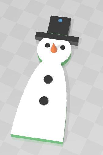 Bonhomme de neige 3d model