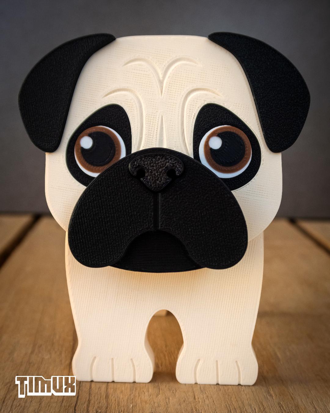 PUG GLASSES HOLDER 3d model