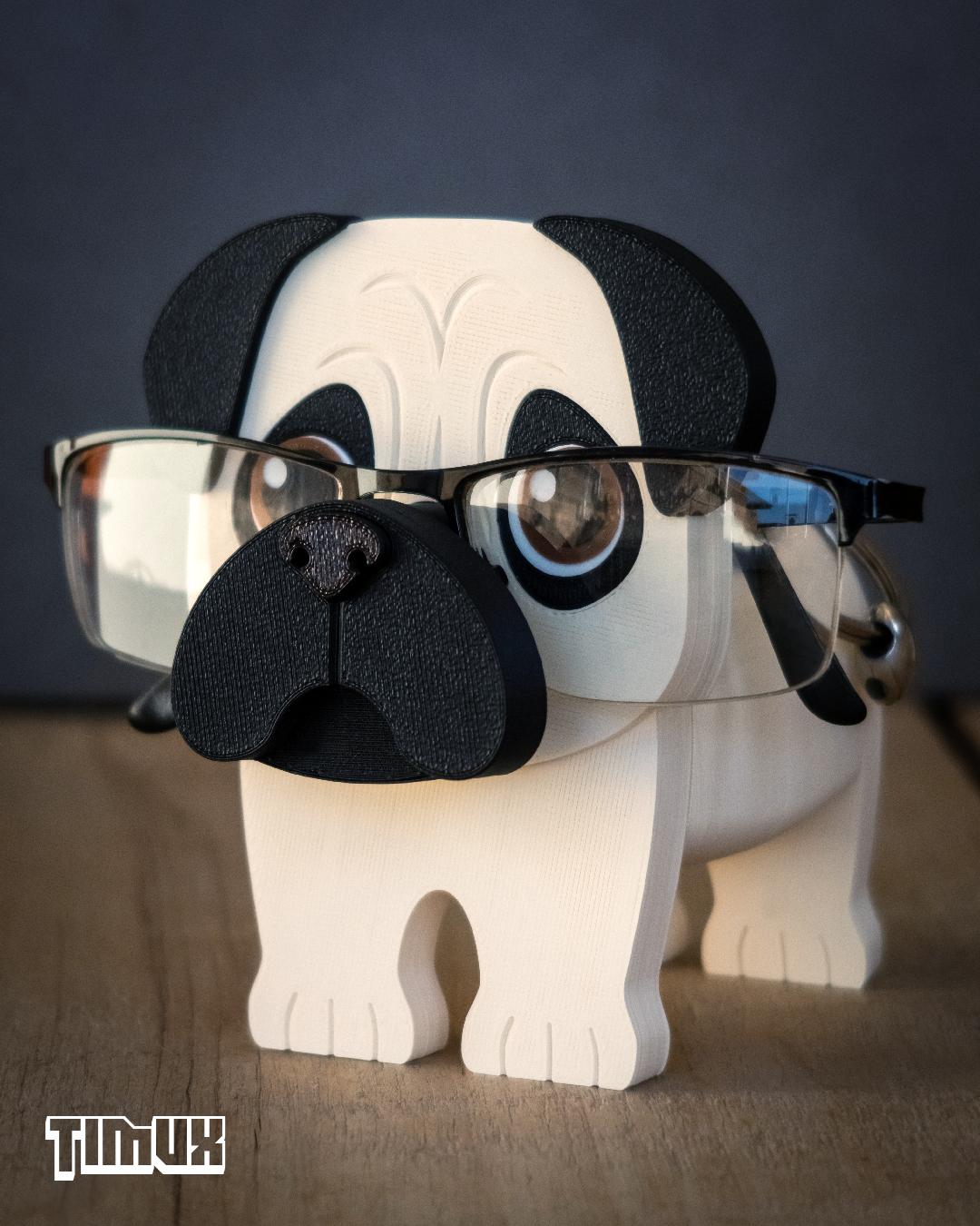 PUG GLASSES HOLDER 3d model