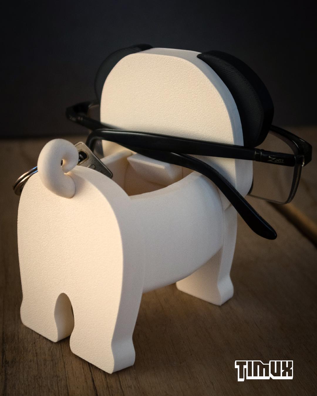 PUG GLASSES HOLDER 3d model