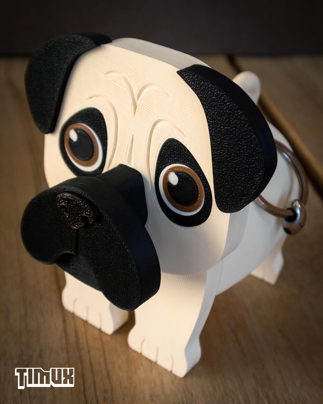 PUG GLASSES HOLDER 3d model