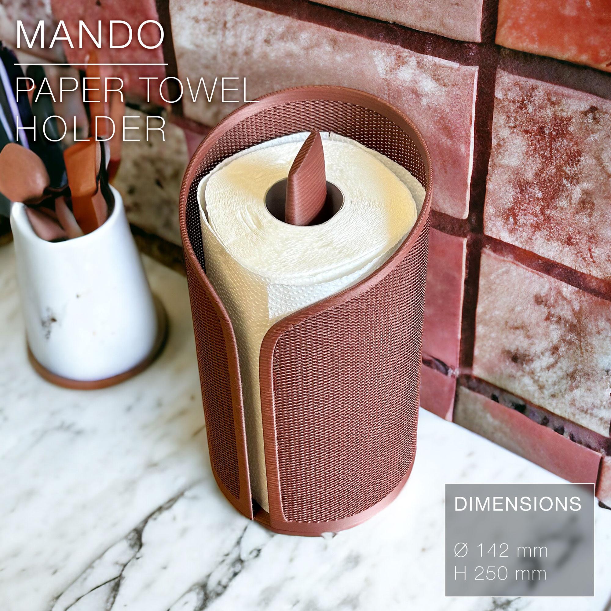 MANDO  |  paper towel roll holder 3d model