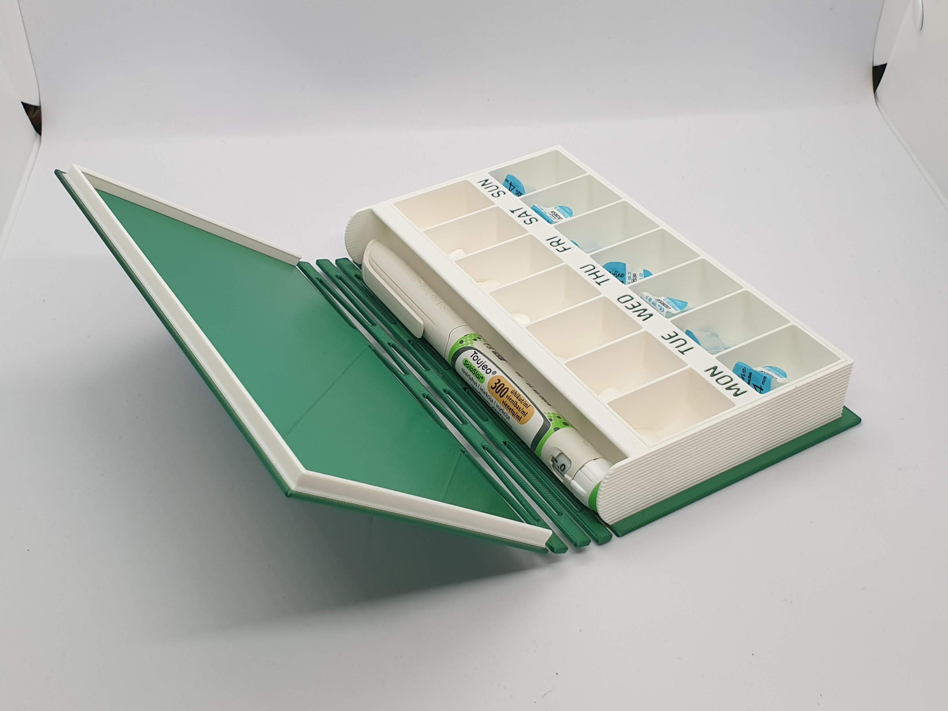 Book of Medicine — Travel pill box 3d model