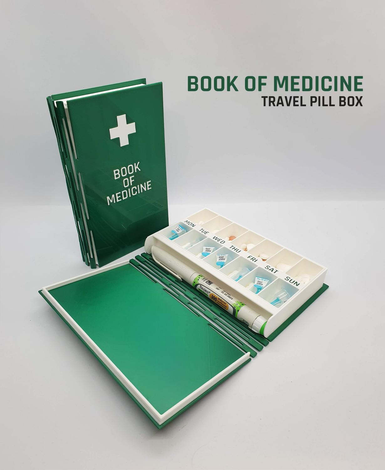 Book of Medicine — Travel pill box 3d model