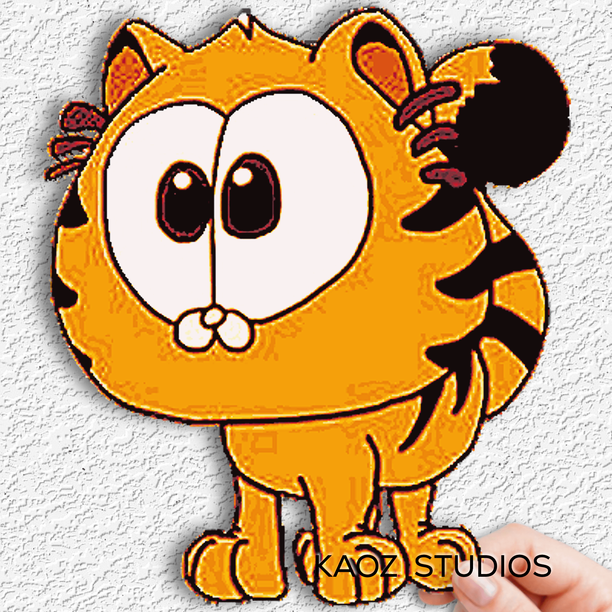 Baby Garfield Kitty HueForge Fan Art 3d model
