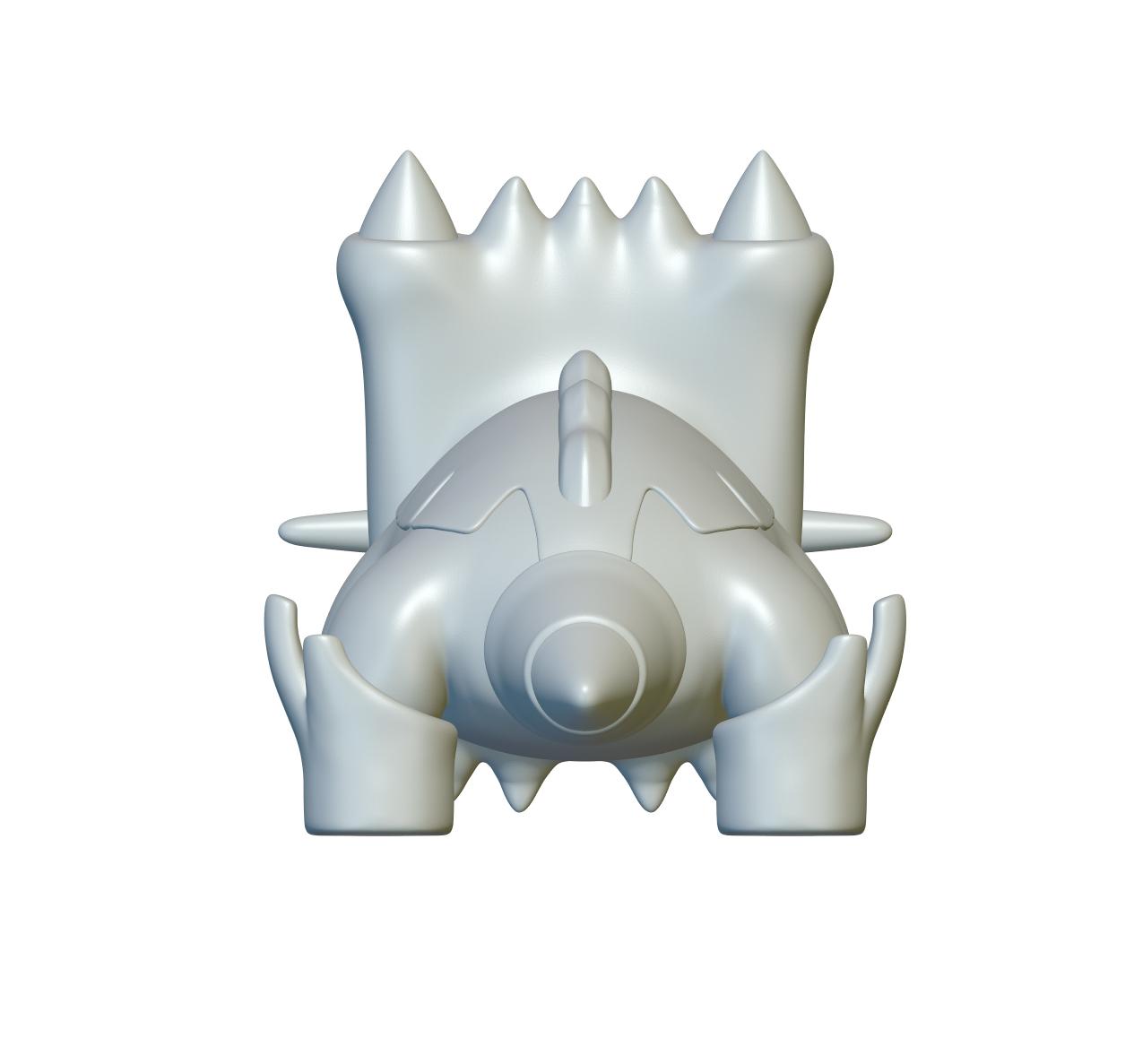 Pokemon Bastiodon #411 - Optimized for 3D Printing 3d model