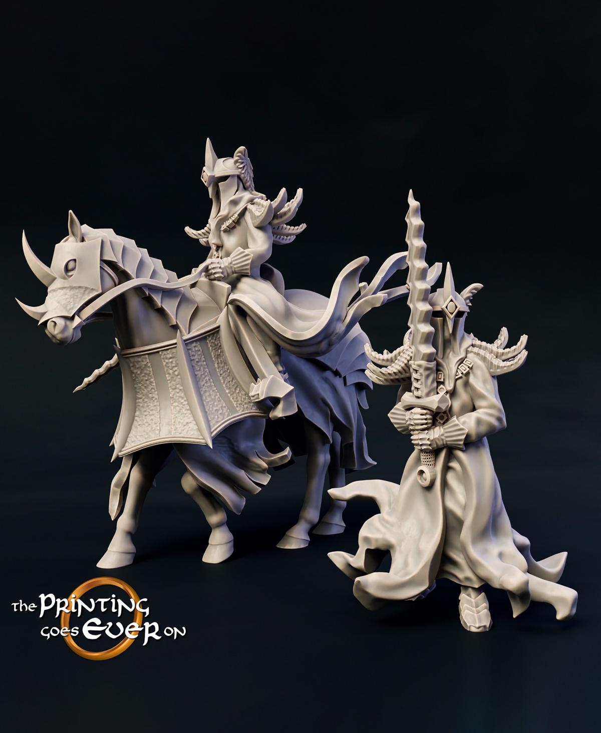 Dark Riders - On Foot and Mounted 3d model