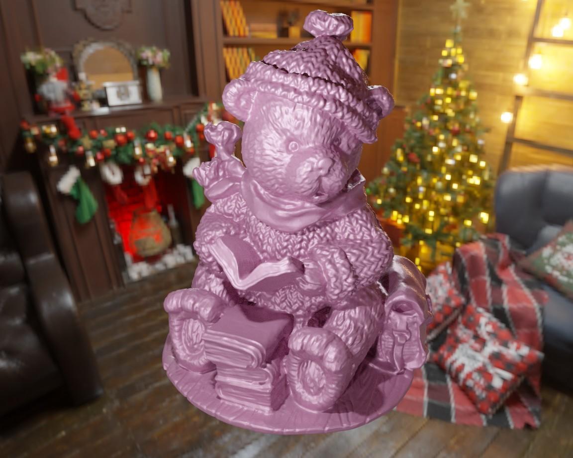 Christmas Bear Book 3d model