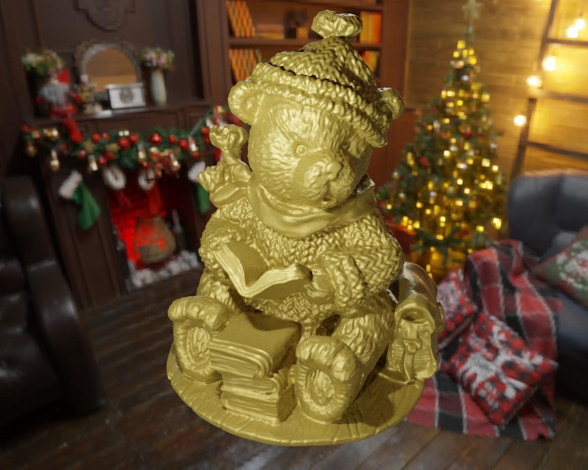 Christmas Bear Book 3d model