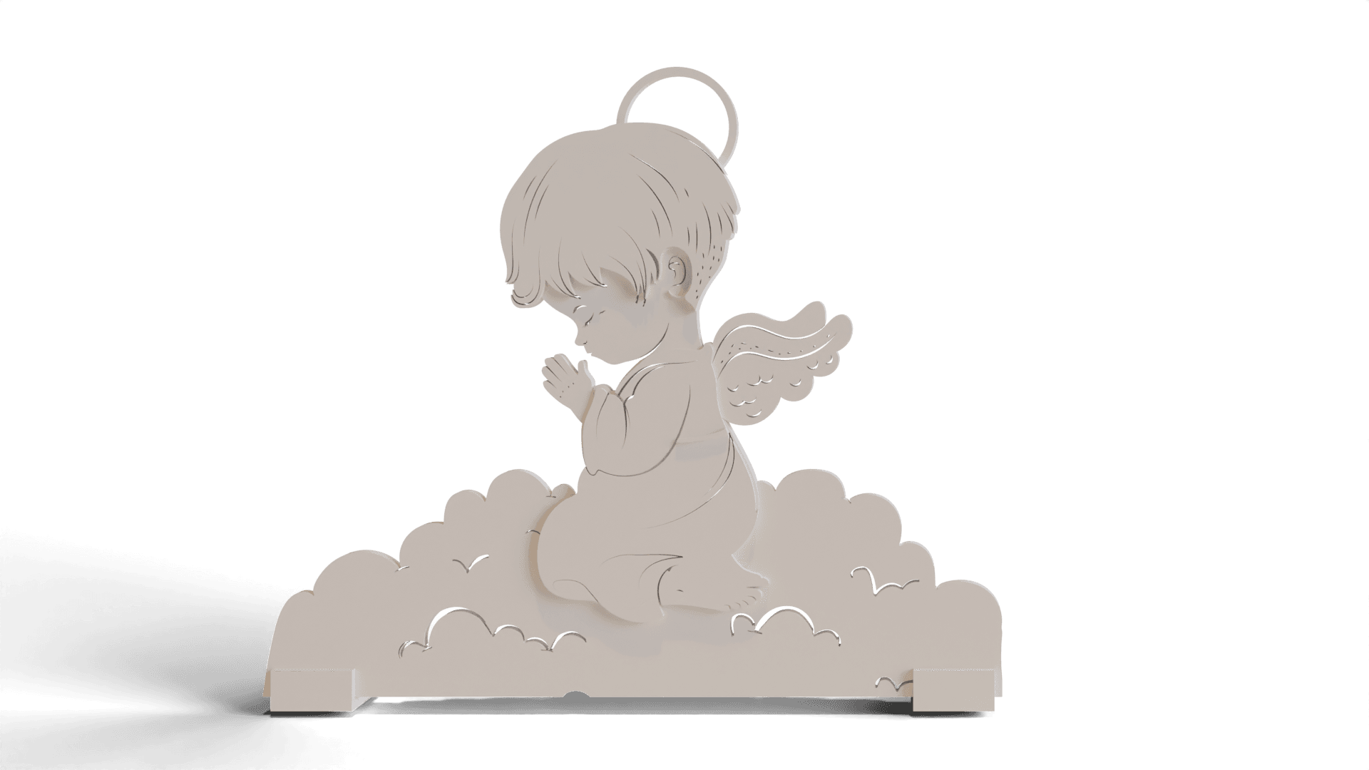 Christmas angel, with stand 3d model