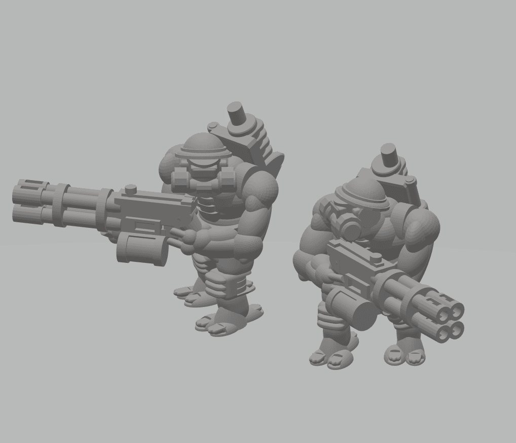 FHW: Zorblin / Oxchan Trooper with Heavy Repeater 3d model