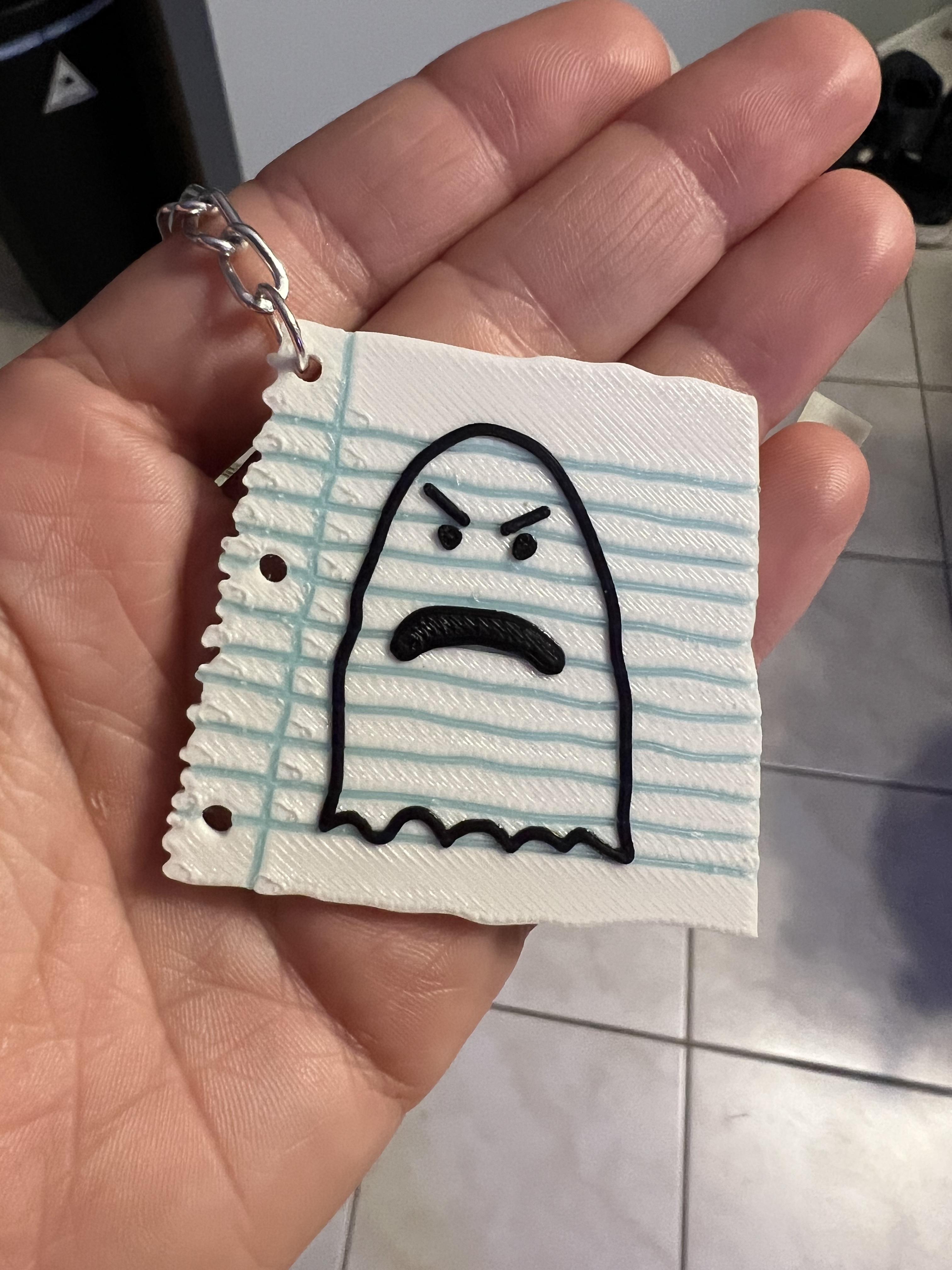 shopping ghost keychain 3d model