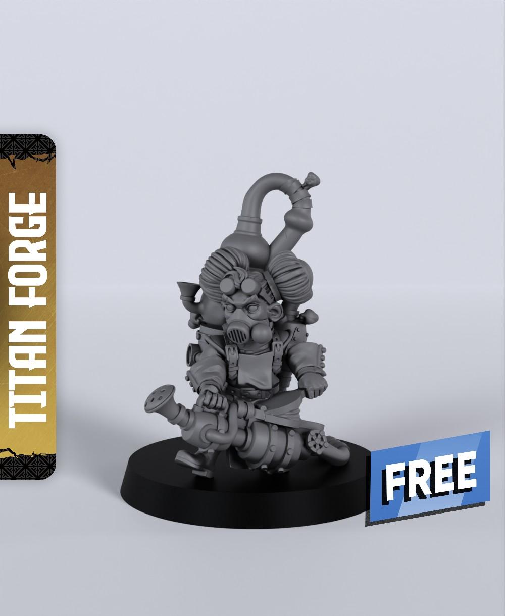 Alchemist - With Free Dragon Warhammer - 5e DnD Inspired for RPG and Wargamers 3d model