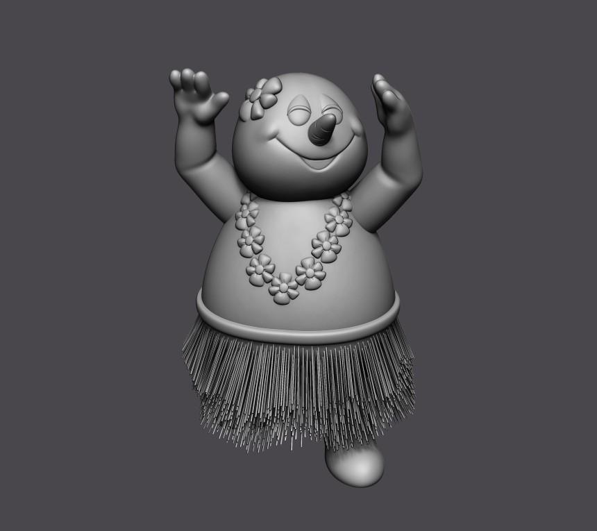 Hairify Remix of Frosty The Snowman 3d model
