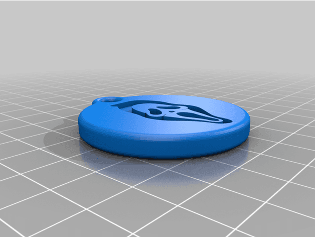 Scream Keychain 3d model