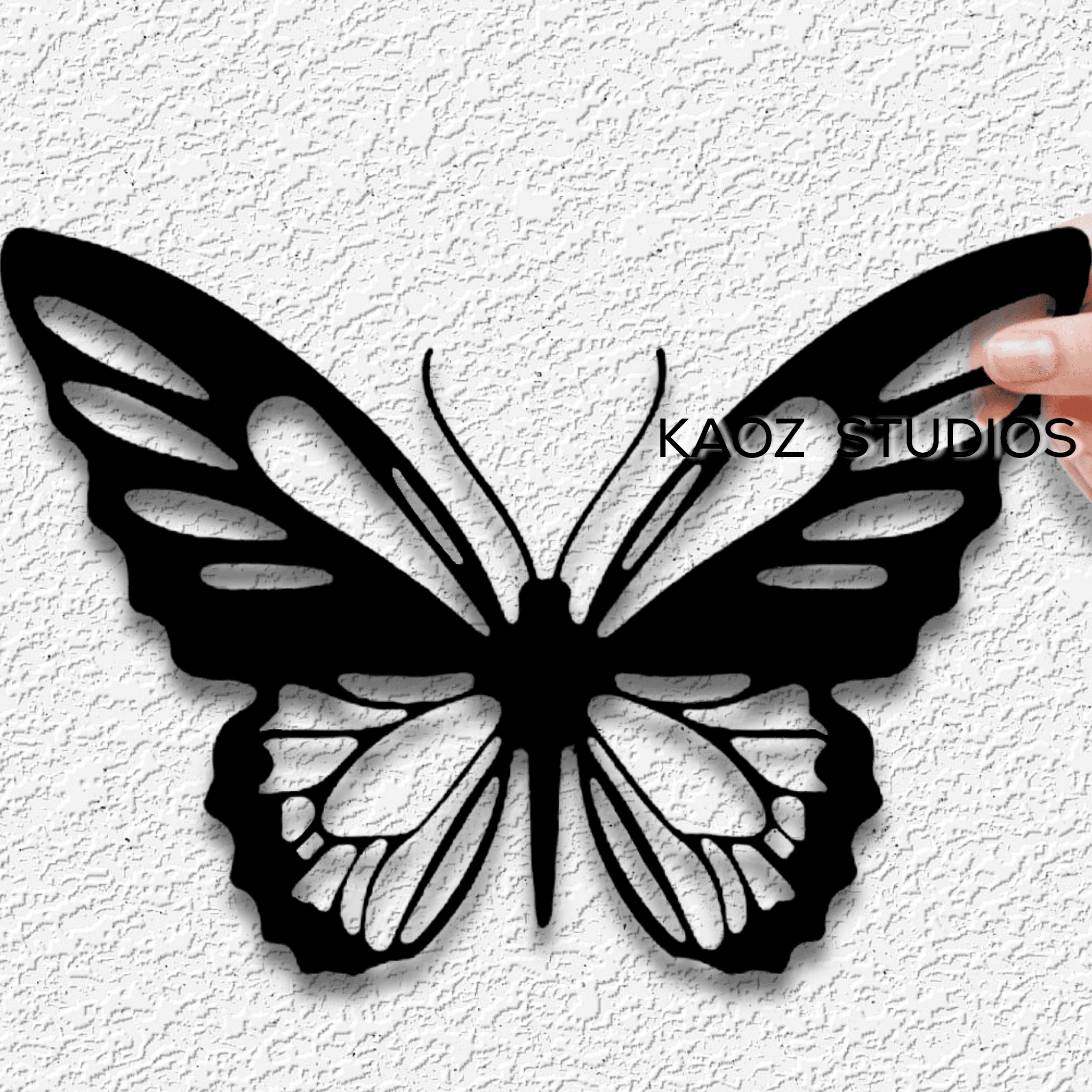 Butterfly wall art butterflies wall decor garden decoration 3d model