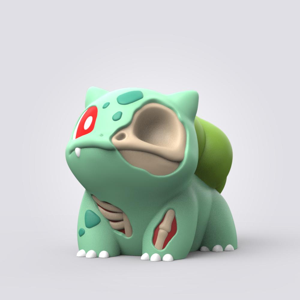 Halloween Bulbasaur (Easy Print No Supports) 3d model