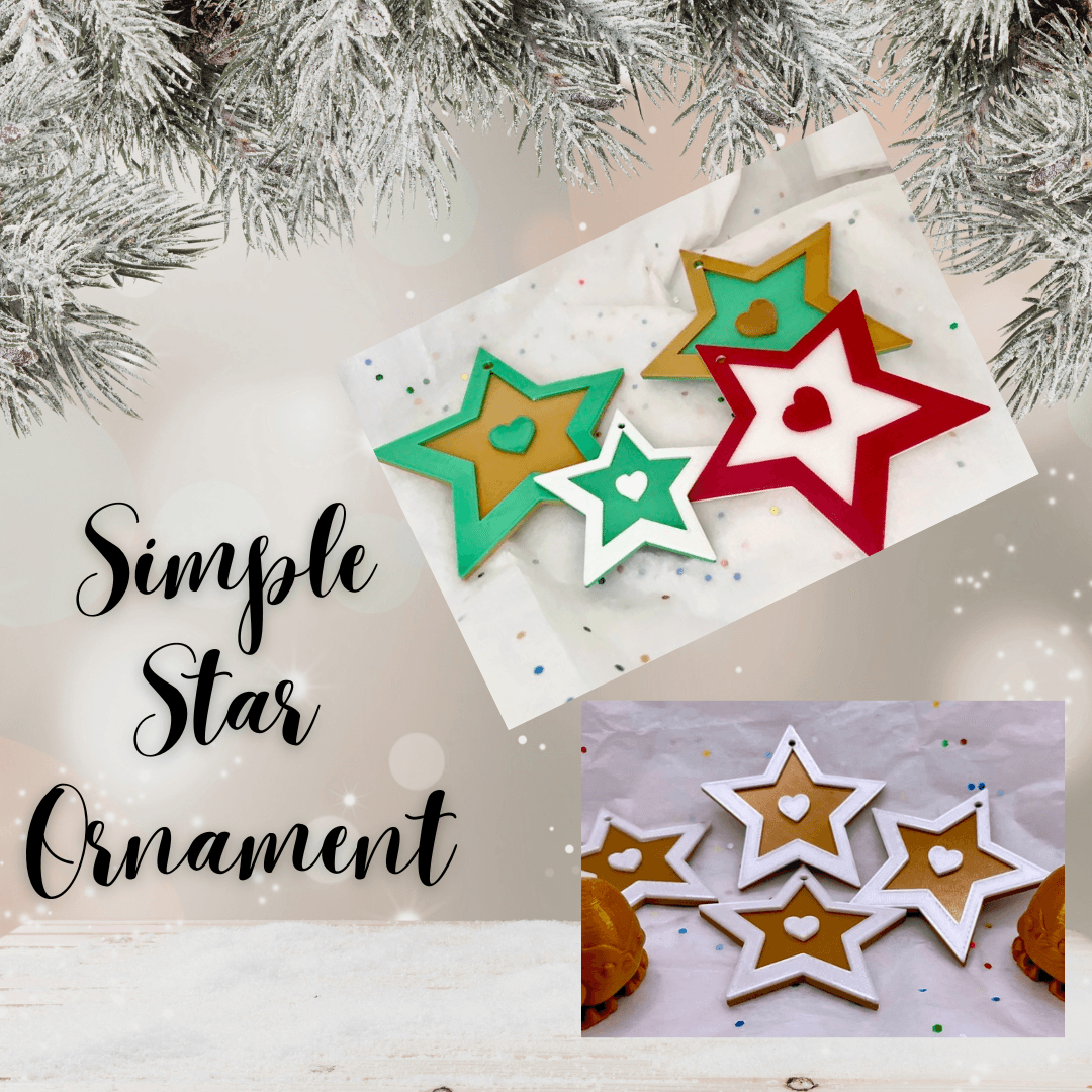 Simple Star Ornament 3d model