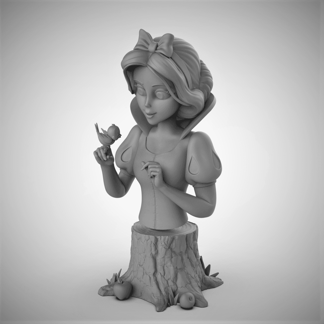 Snow White -Bird Bust 3d model